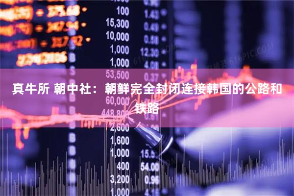 真牛所 朝中社：朝鲜完全封闭连接韩国的公路和铁路
